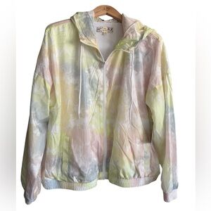 Multicolor Women's Tye Die Hooded Jacket NWT